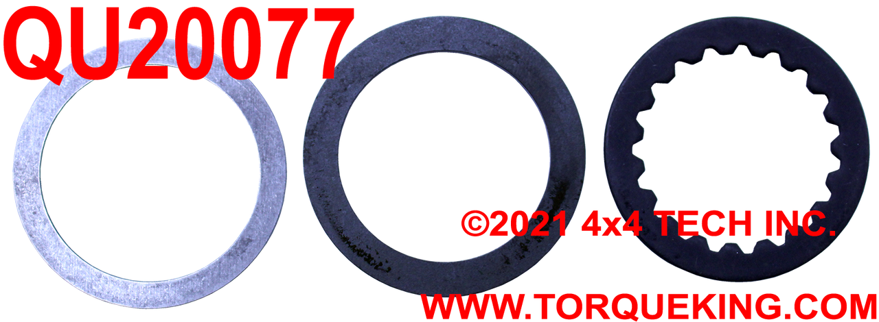 QU20077 19 Spline 3-Piece Thrust Washer Set 1986-1996 Ford Dana 44IFS Torque King 4x4