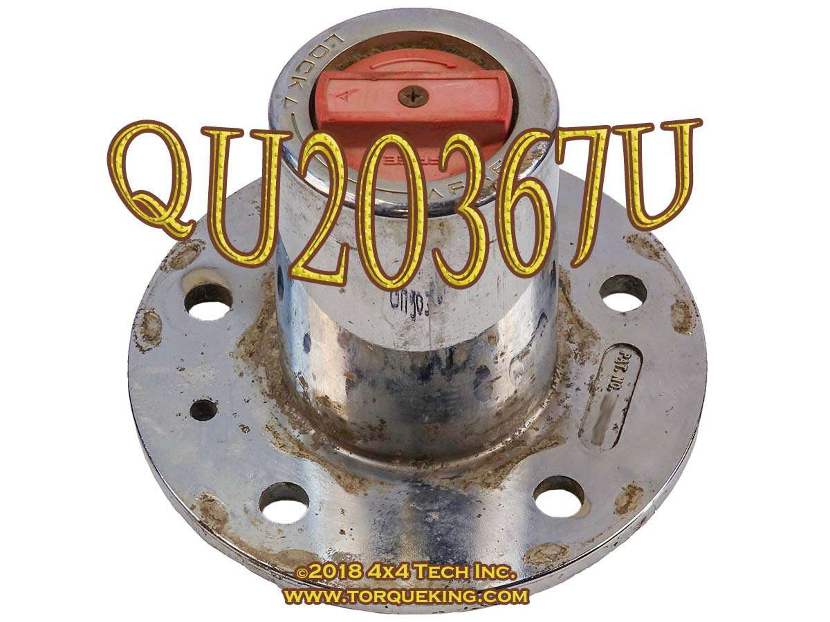 QU20367U Used Manual Hublock for 1987-1988 Bronco, F150 Pancake Hubs Torque King 4x4
