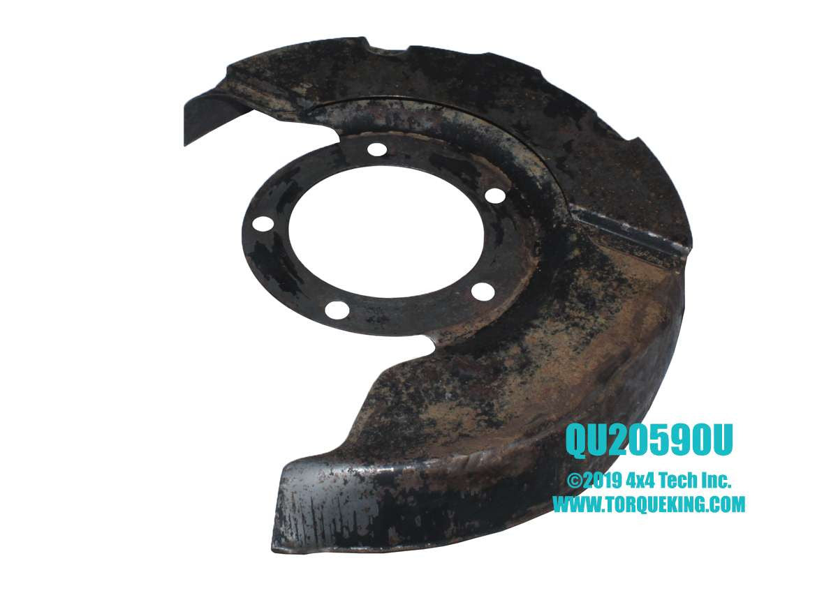 QU20590U Used Left Disc Brake Shield for 1976-1979 F-100 & F-150, 1978-1979 Bronco Torque King 4x4