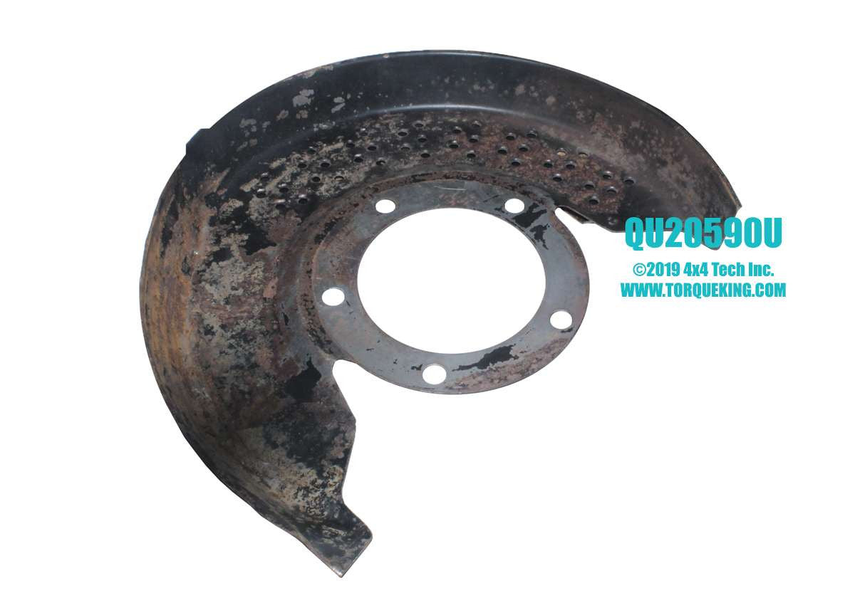 QU20590U Used Left Disc Brake Shield for 1976-1979 F-100 & F-150, 1978-1979 Bronco Torque King 4x4