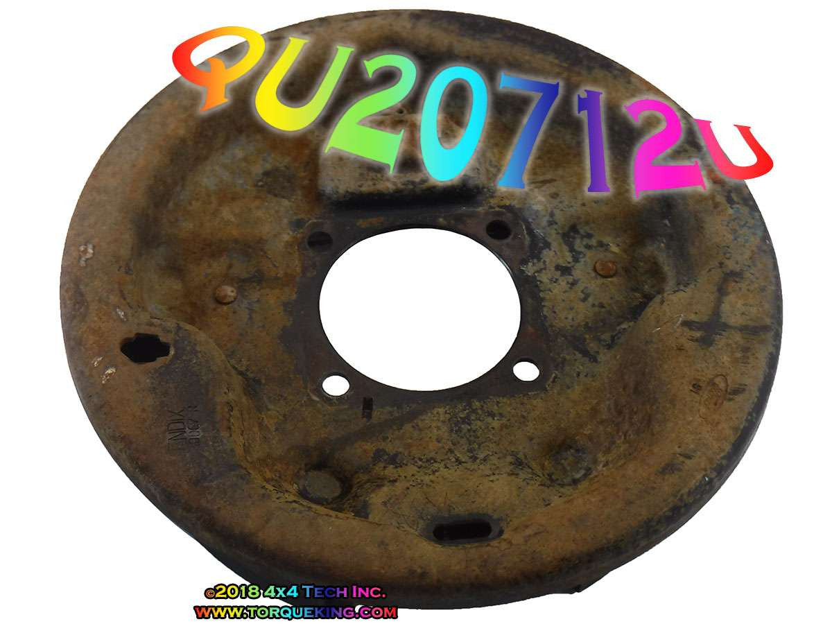 QU20712U Used Right Brake Plate for 1984-1997 Ford F250, F350 Torque King 4x4