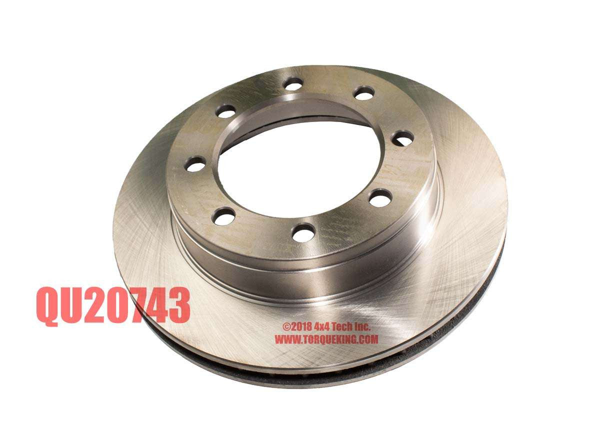 QU20743 Front Disc Brake Rotor for 1995-1997 Ford F250, SRW F350 4x4 Torque King 4x4