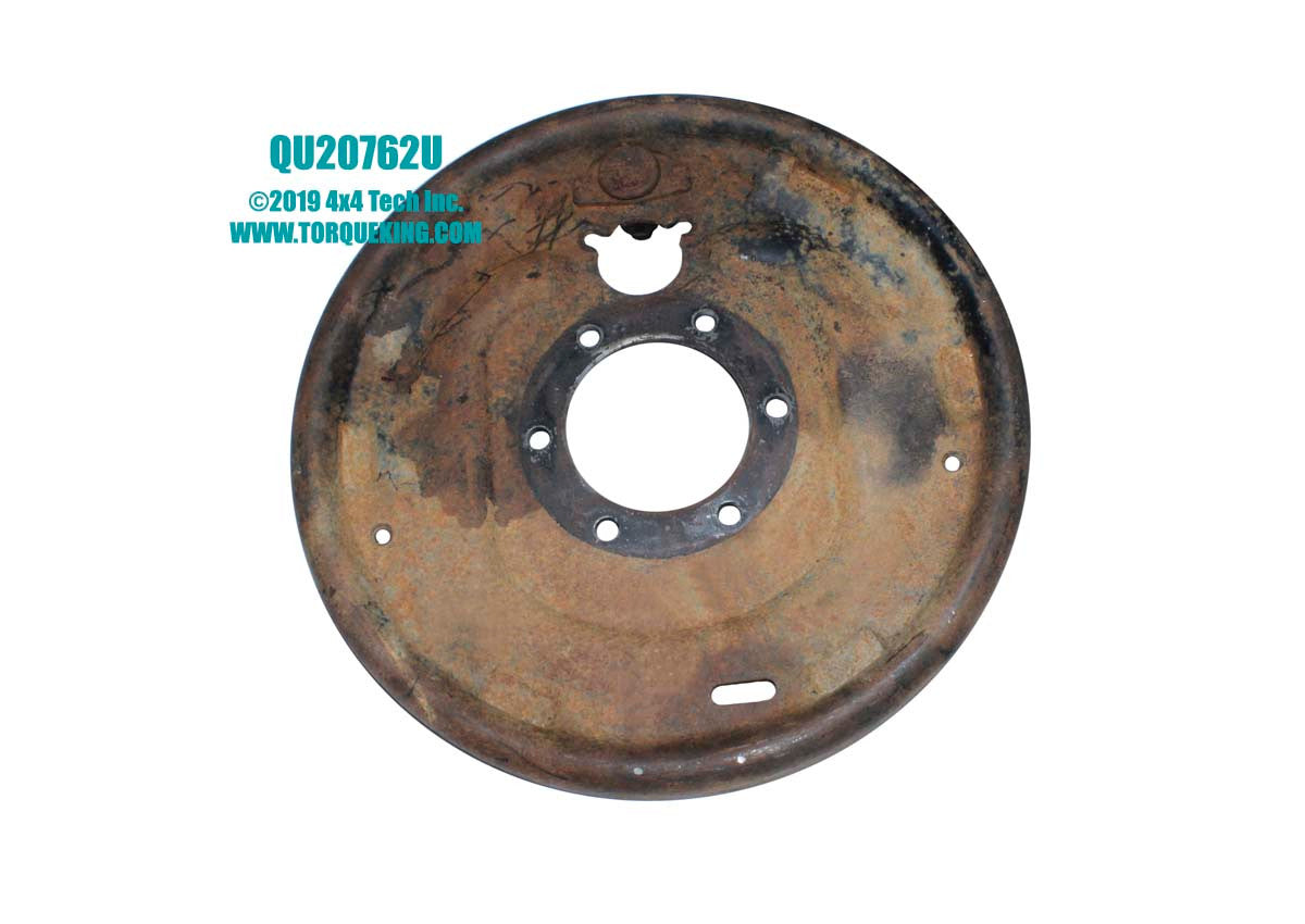 QU20762U Used 11x2" BARE Front Brake Backing Plate for F100 and Bronco Torque King 4x4