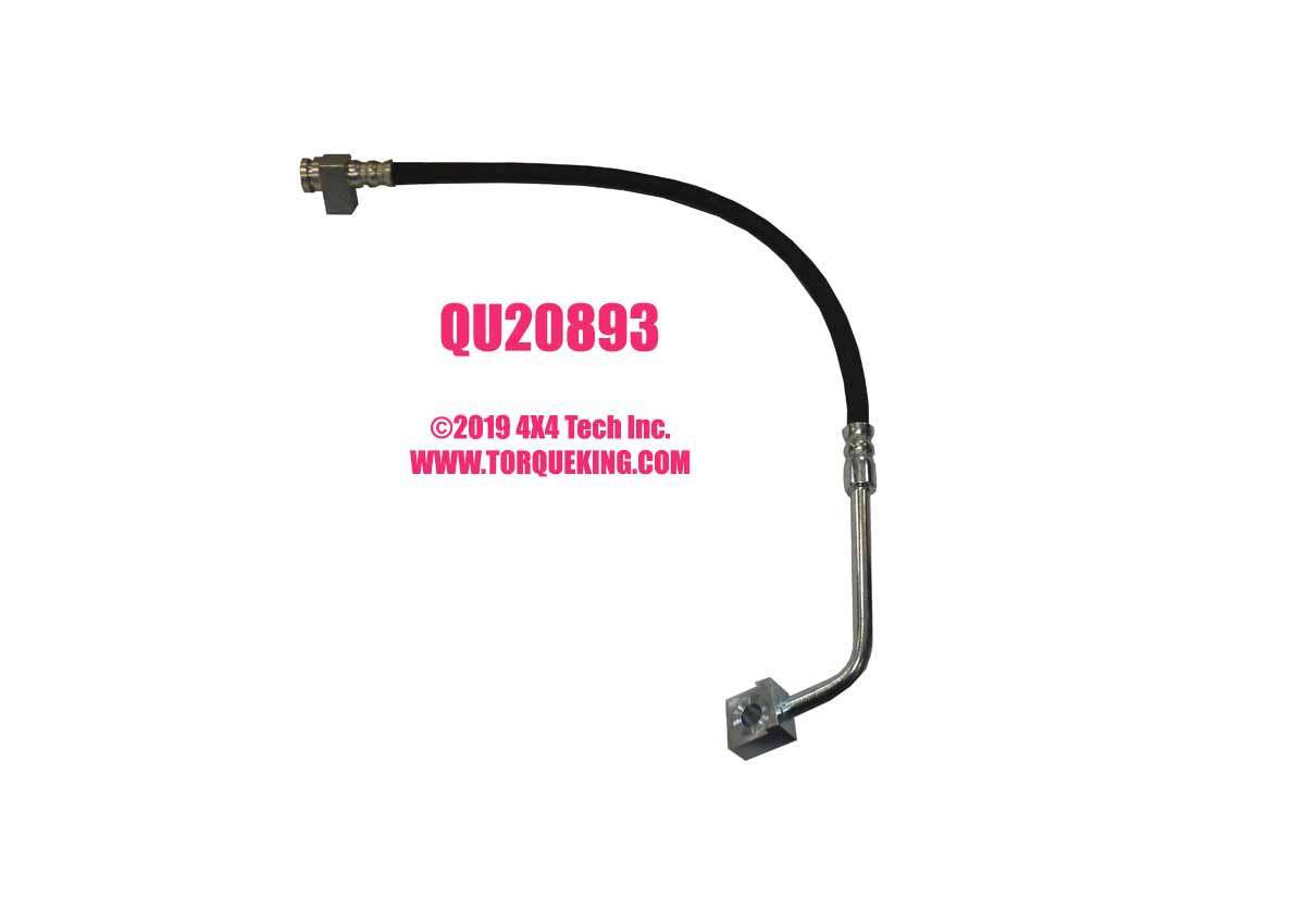 QU20893 Left Front Brake Hose for 1995, 1996, 1997 Ford F250, F350 4x4 Torque King 4x4