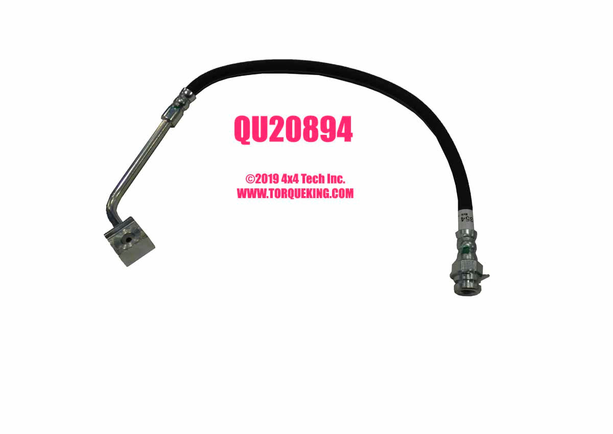 QU20894 Right Front Brake Hose for 1995, 1996, 1997 Ford F250, F350 4x4 Torque King 4x4