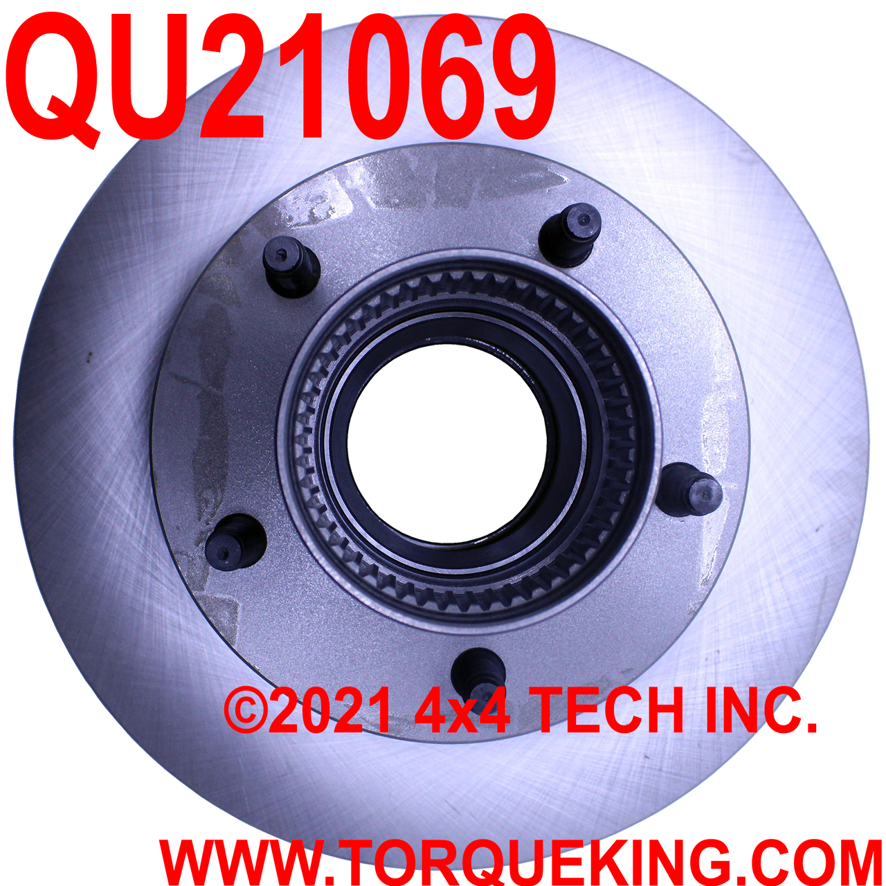 QU21069 Hub & Brake Rotor Assembly for 1976-1993 F100, F150, Bronco Torque King 4x4