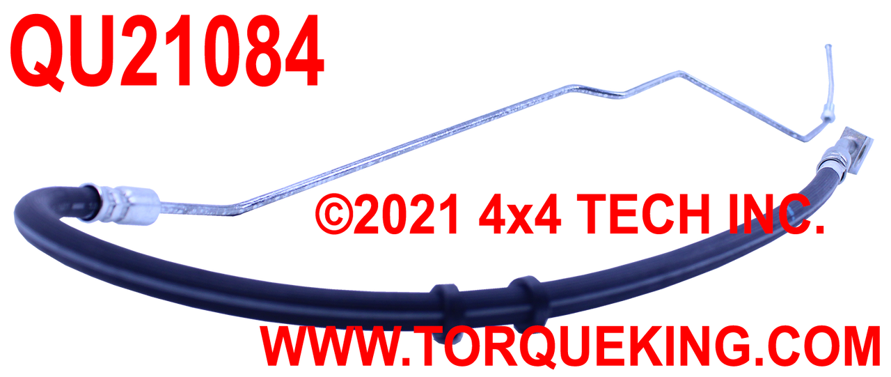 QU21084 Right Front Brake Hose for 1976-1977 Ford F100, F150 4x4 Torque King 4x4