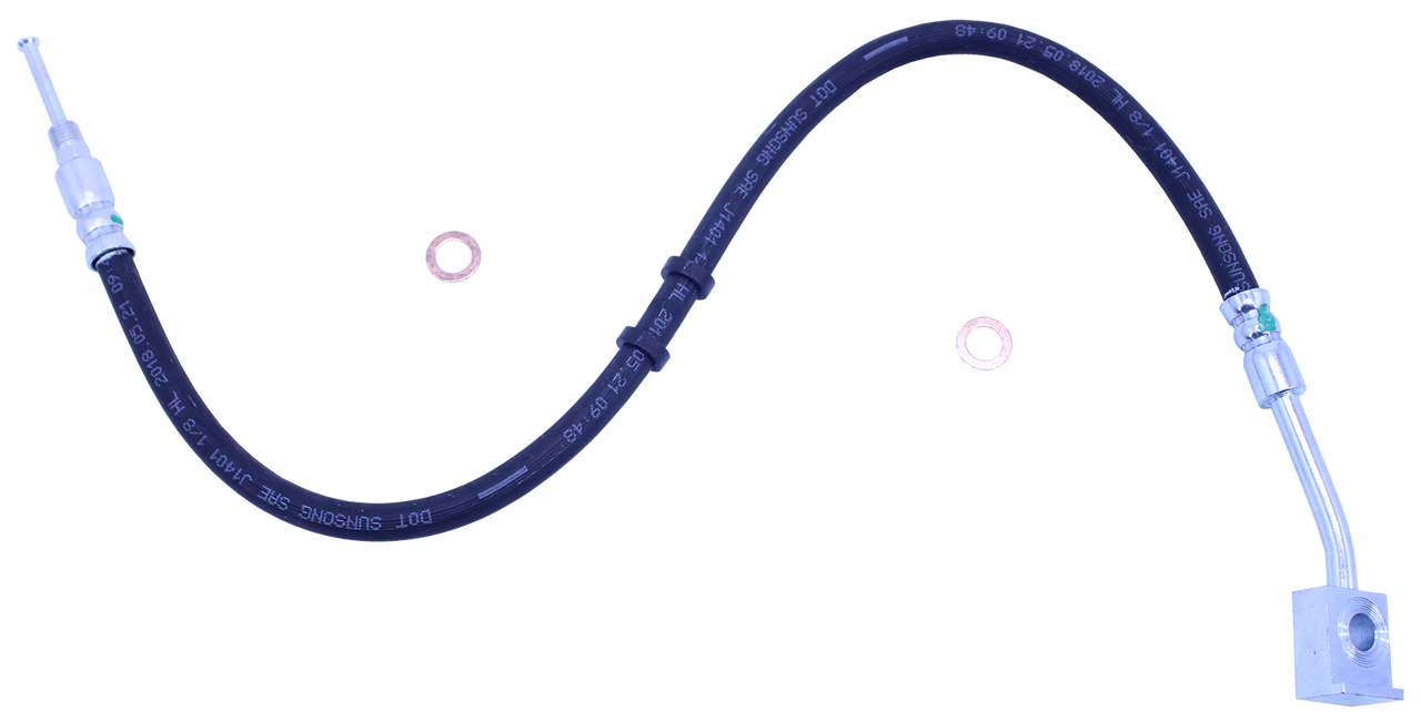 QU21085 Left Front Brake Hose for 1976-1977 Ford F100, F150 4x4 Torque King 4x4