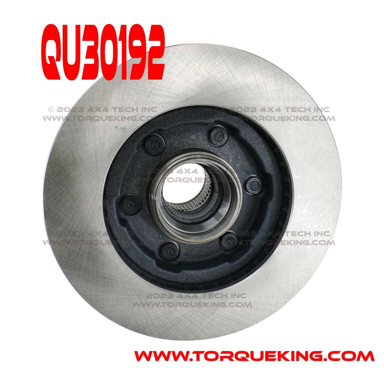 QU30192 New 1977-1991 6 Bolt Front Hub and Rotor GM, Jeep 1/2 Tons Torque King 4x4