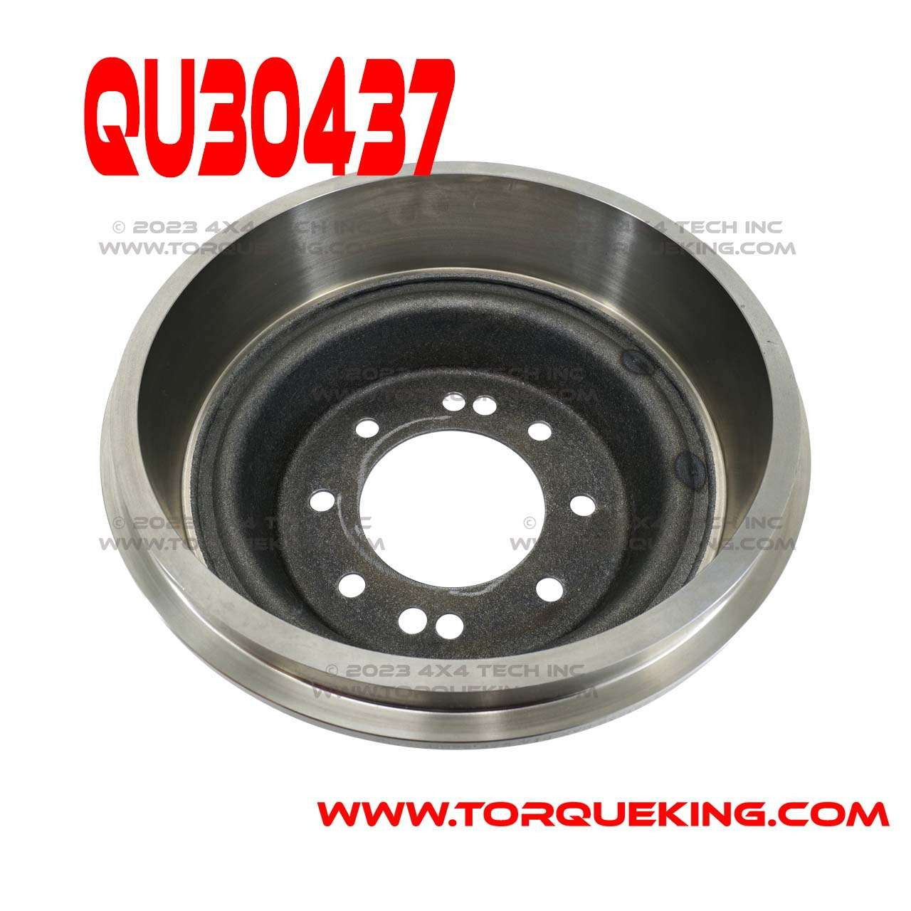 QU30437 8 Bolt Rear Drum for 71-72 GM Dana 60 Full Float Rear Axles Torque King 4x4