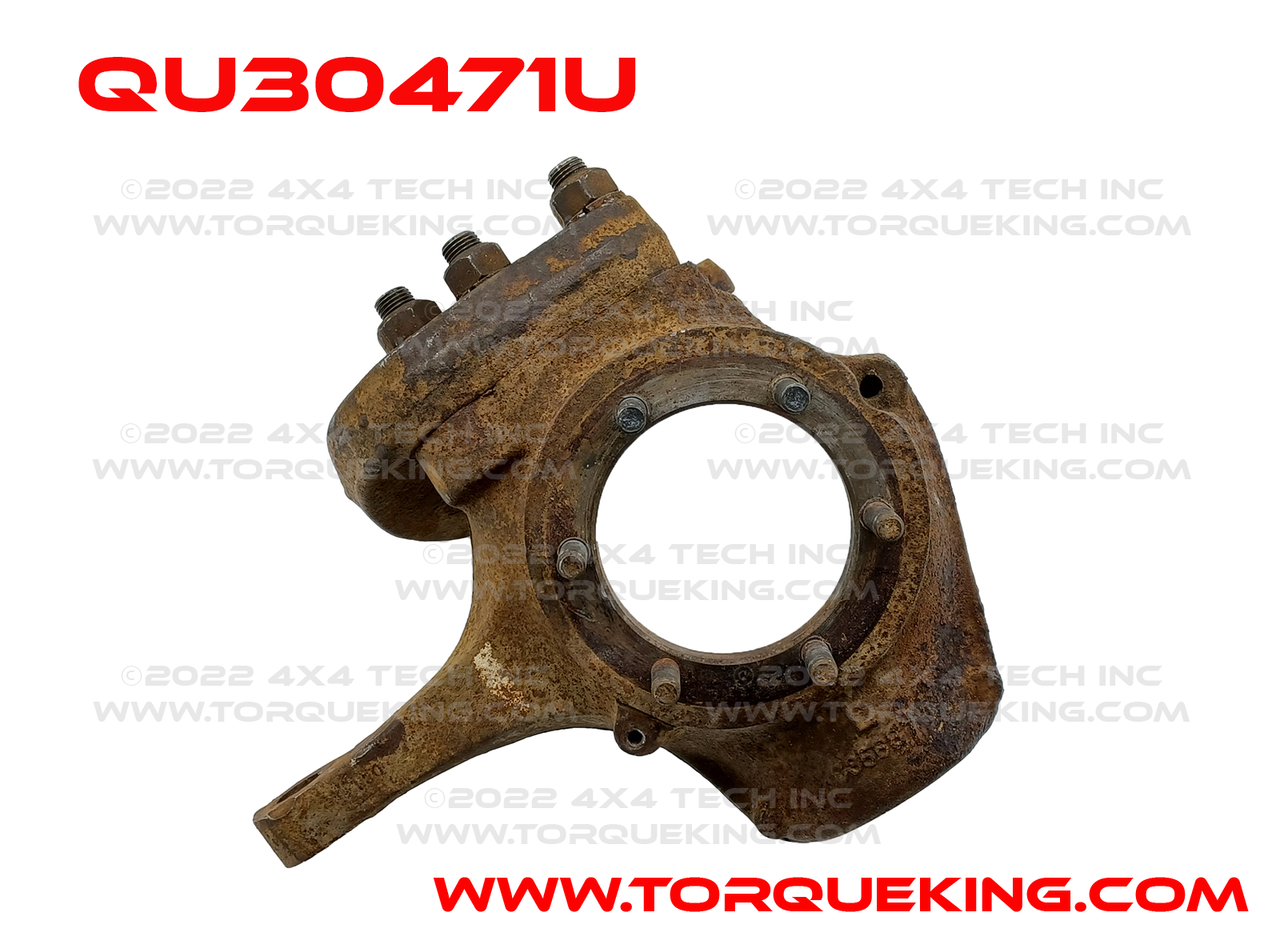 QU30471U Used 71-72 GM Bare Left Steering Knuckle with Steering Arm Torque King 4x4