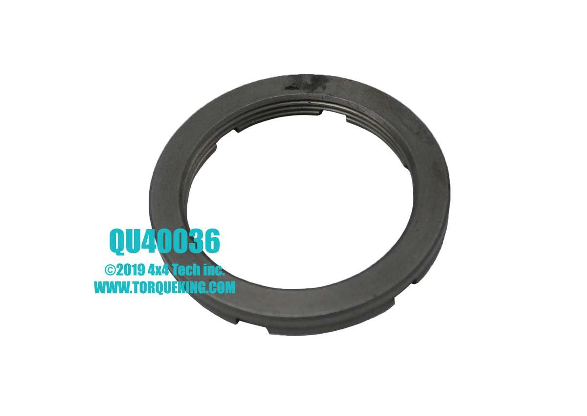 QU40036 2" ID 6 Slot Front or Rear Spindle Nut for Chevy, Ford, and GMC Torque King 4x4