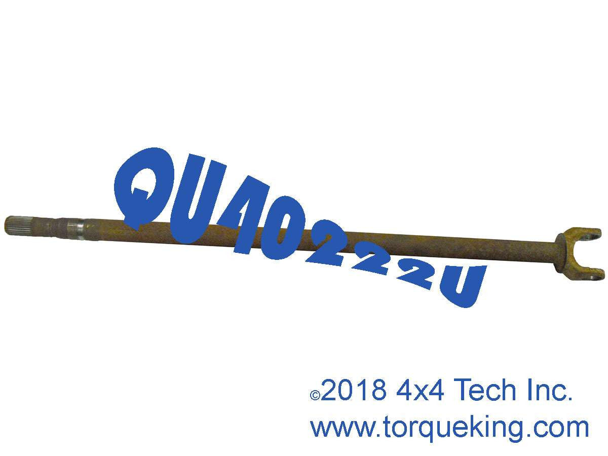 QU40222U Good Used 28 Spline Left Inner Axle Shaft for GM 10 Bolt Front Torque King 4x4