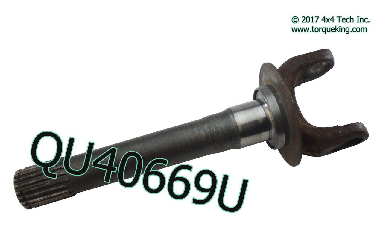 QU40669USED Outer Axle Shaft for 1971-1972 GM 4x4 - 1-1/16" UJnt Cap Torque King 4x4
