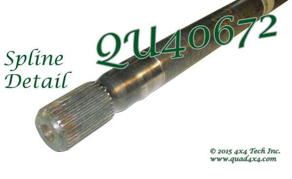 QU40672 30 Spline Right Inner Axle Shaft for 1973-1979 Ford 1/2 Ton Torque King 4x4