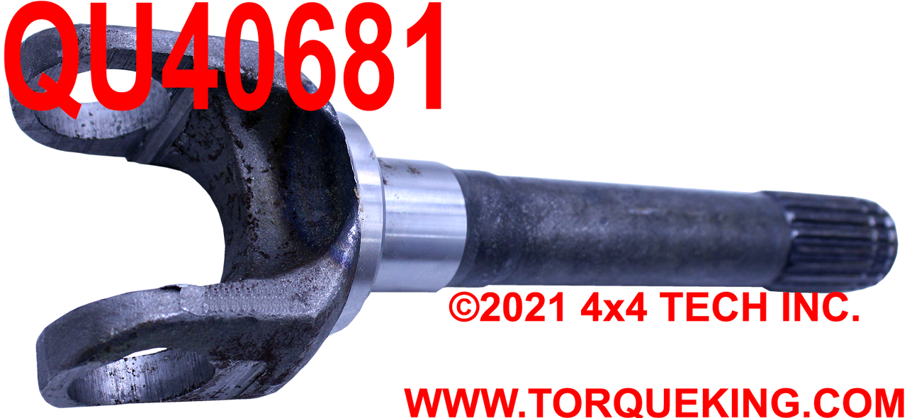 QU40681 Outer Axle Shaft for most 1974-91 Jeep Dana 44 Front Axles Torque King 4x4