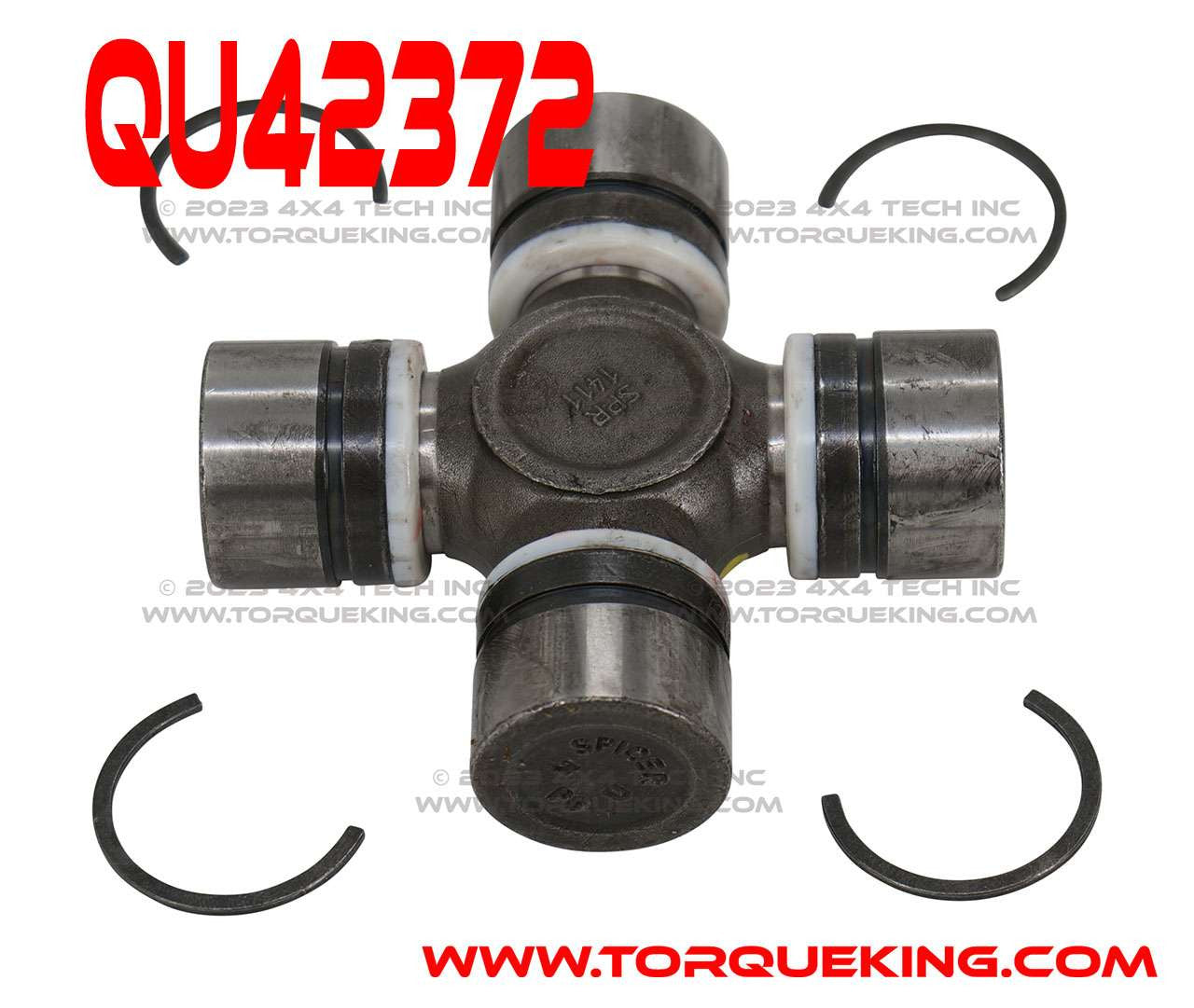 QU42372 Non-Greaseable 1350WJ Front Axle U-Joint, 2007-2015 Jeep Wrangler JK Torque King 4x4