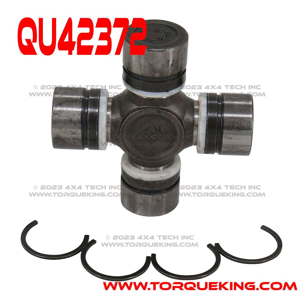 QU42372 Non-Greaseable 1350WJ Front Axle U-Joint, 2007-2015 Jeep Wrangler JK Torque King 4x4