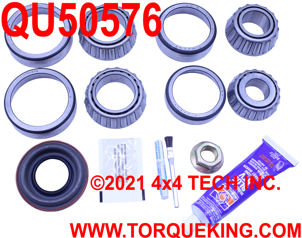 QU50576 Dana 44 Differential and Pinion Bearing and Seal Kit Torque King 4x4