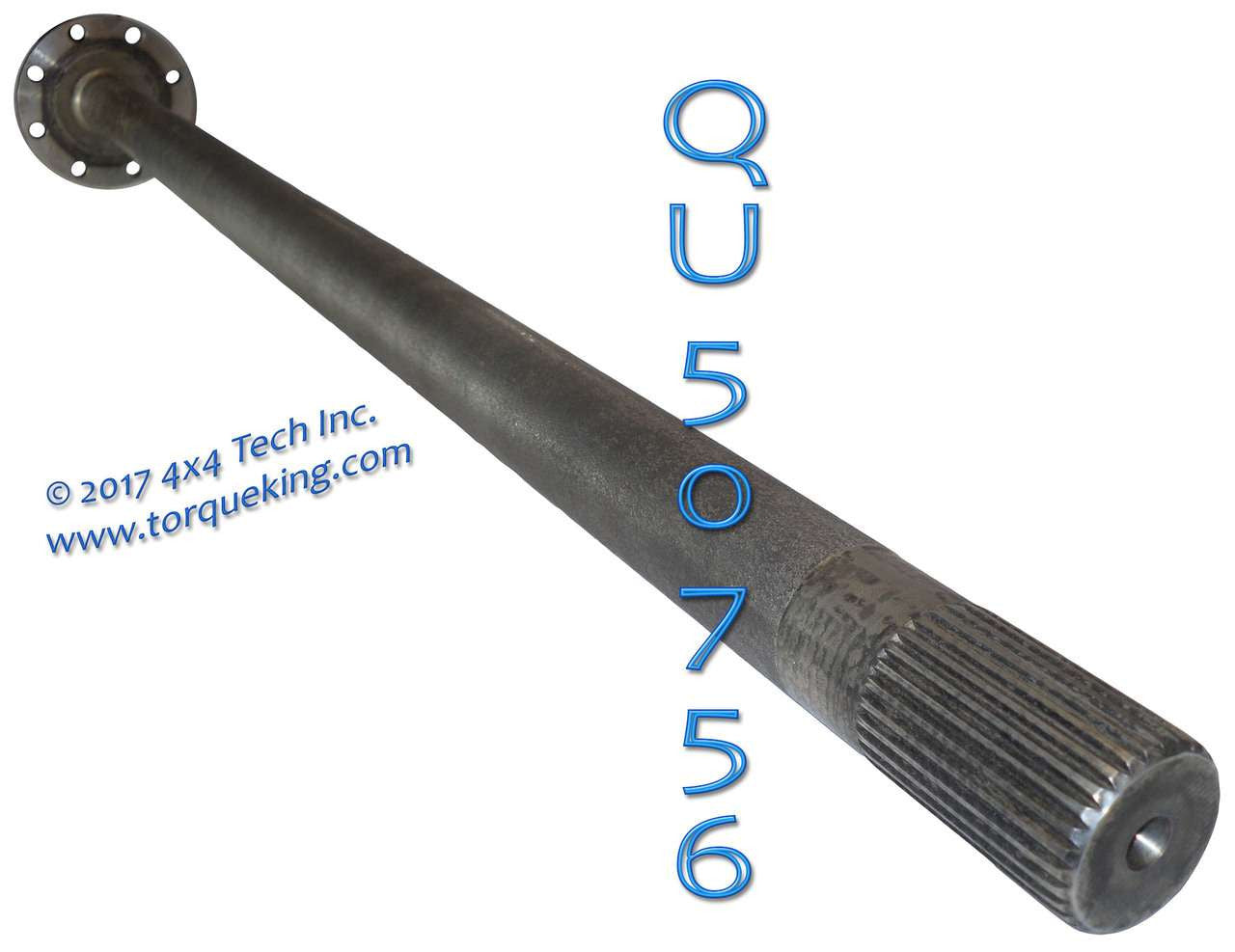 QU50756 36.81" SRW Axle Shaft for Ram 2500 & 3500 AAM 1150 Rear Axles Torque King 4x4