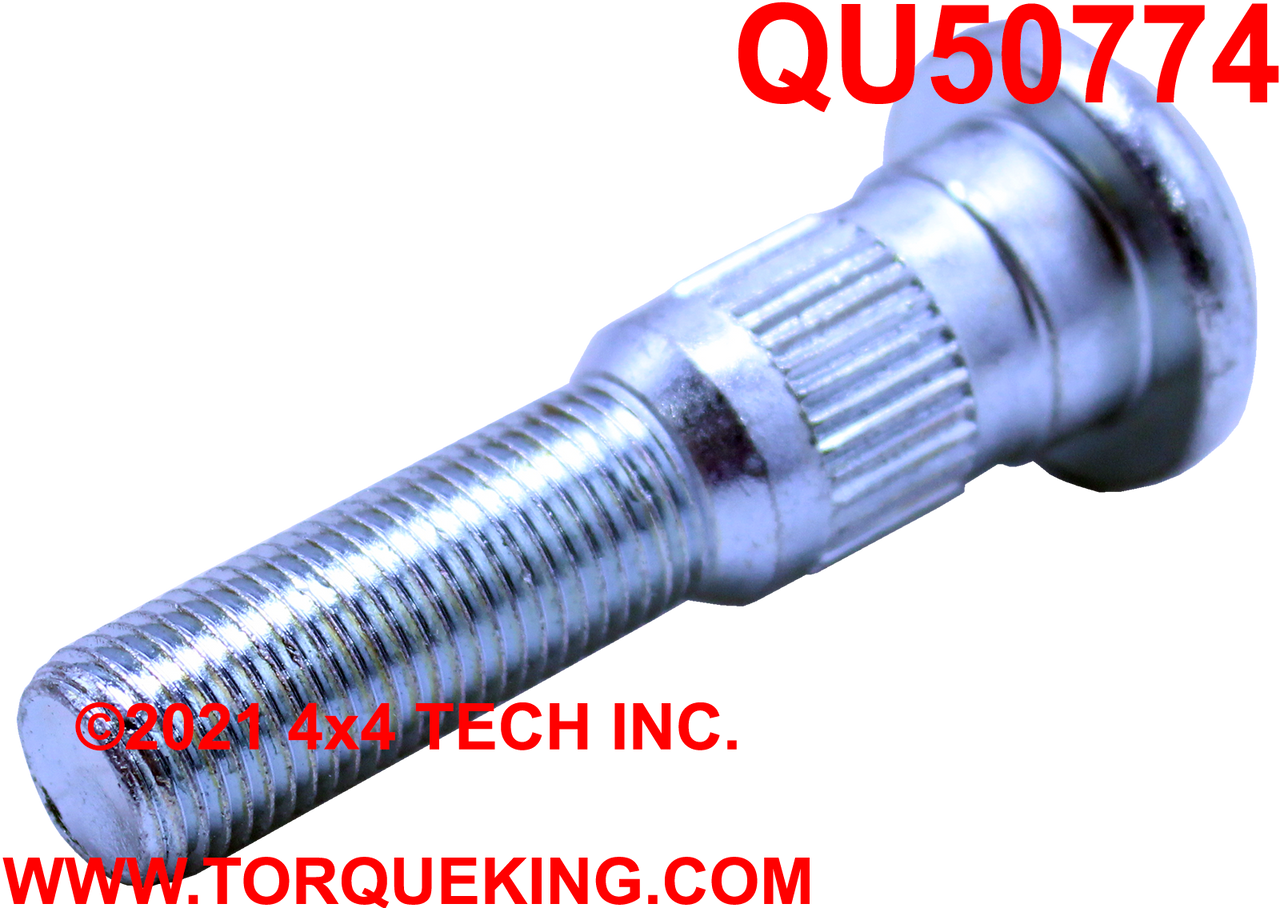 QU50774 1/2" Front Wheel Bolt for 1975 to 1993 Dodge Dana 60 & 61 Torque King 4x4