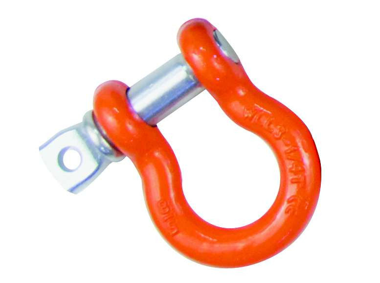 QU56100 Mile Marker 5/8" Orange Powder Coated Shackle Torque King 4x4