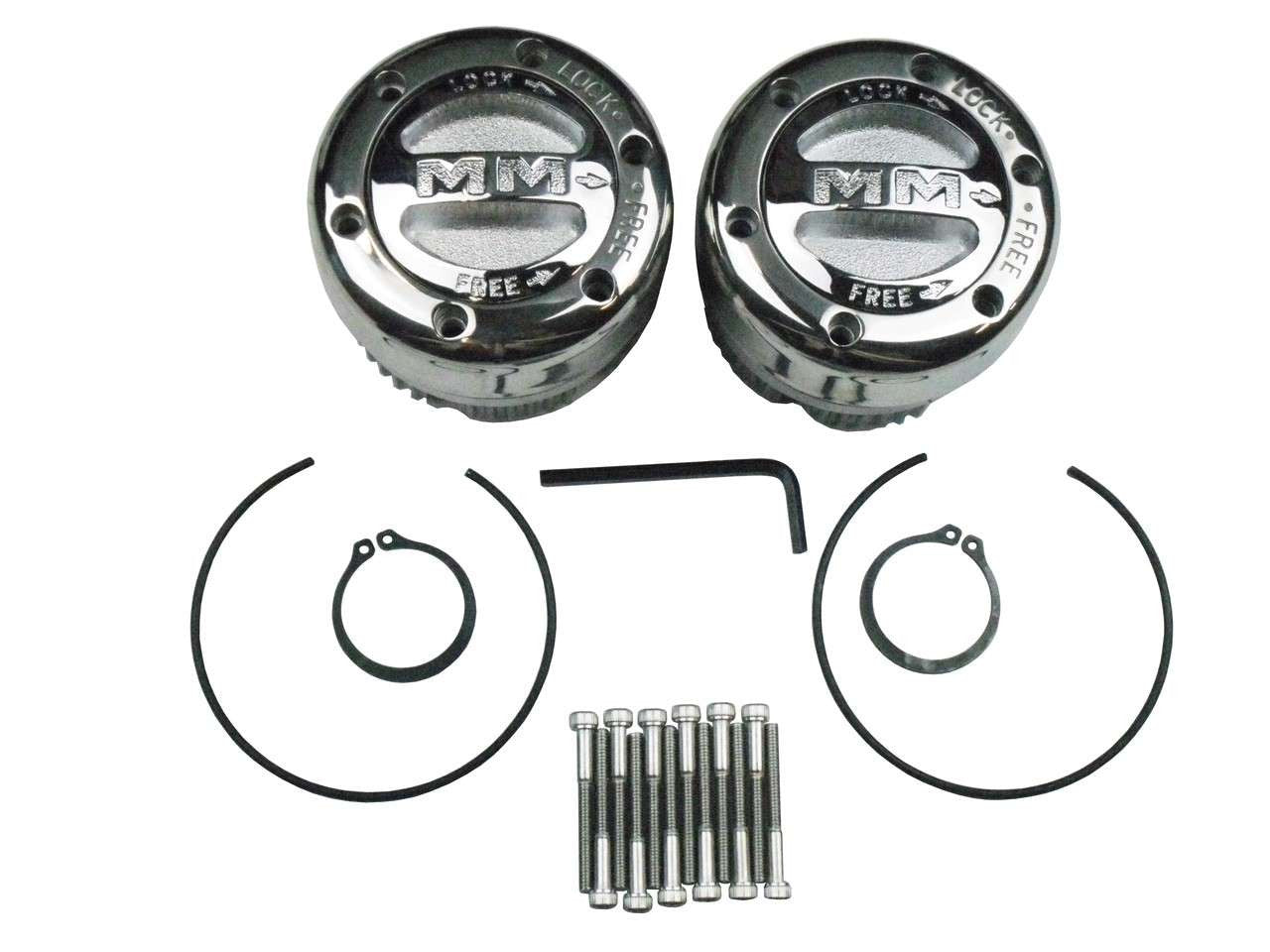 QU56109 Mile Marker® 1/2 Ton Light 3/4 Ton Spline Stainless Steel Hub Set Torque King 4x4