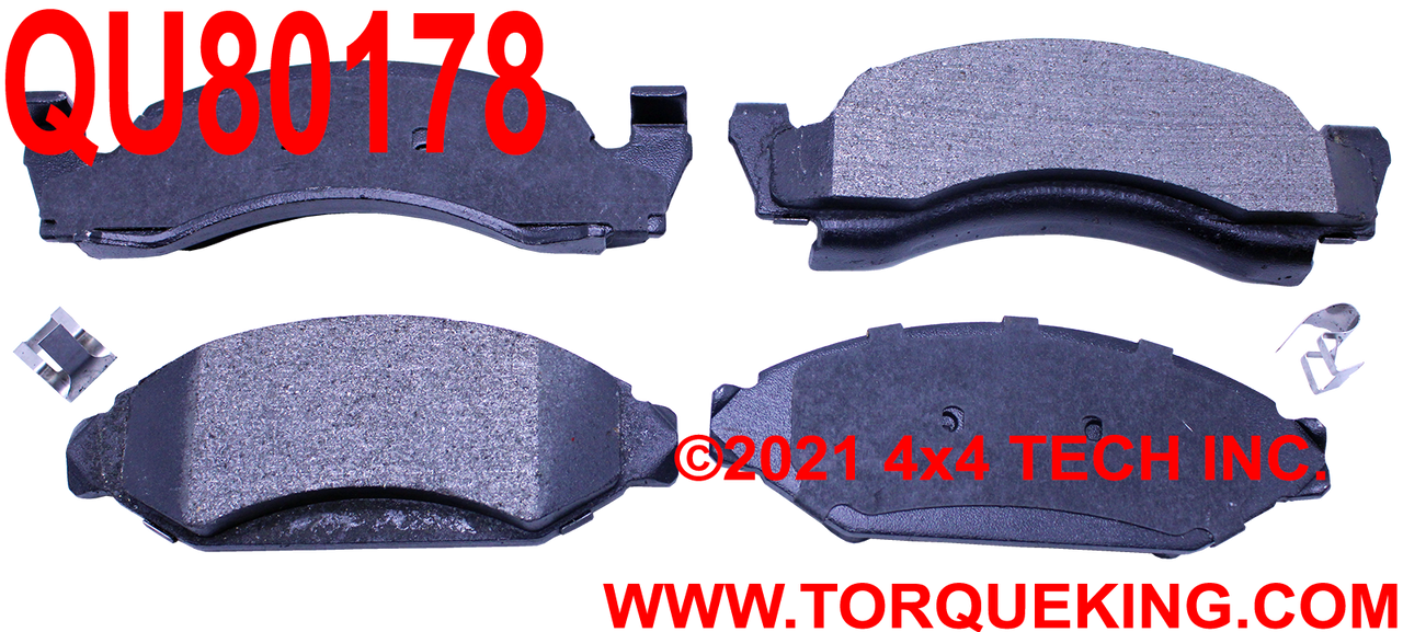 QU80178 Ford Disc Brake Pads Torque King 4x4