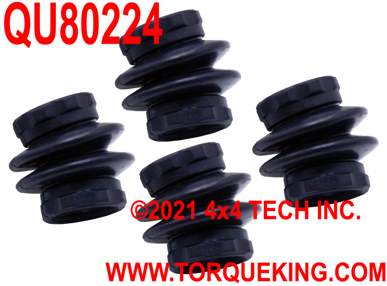 QU80224 Front Brake Caliper Bushing Set for 05-20 F250 & F350 4x4 Torque King 4x4