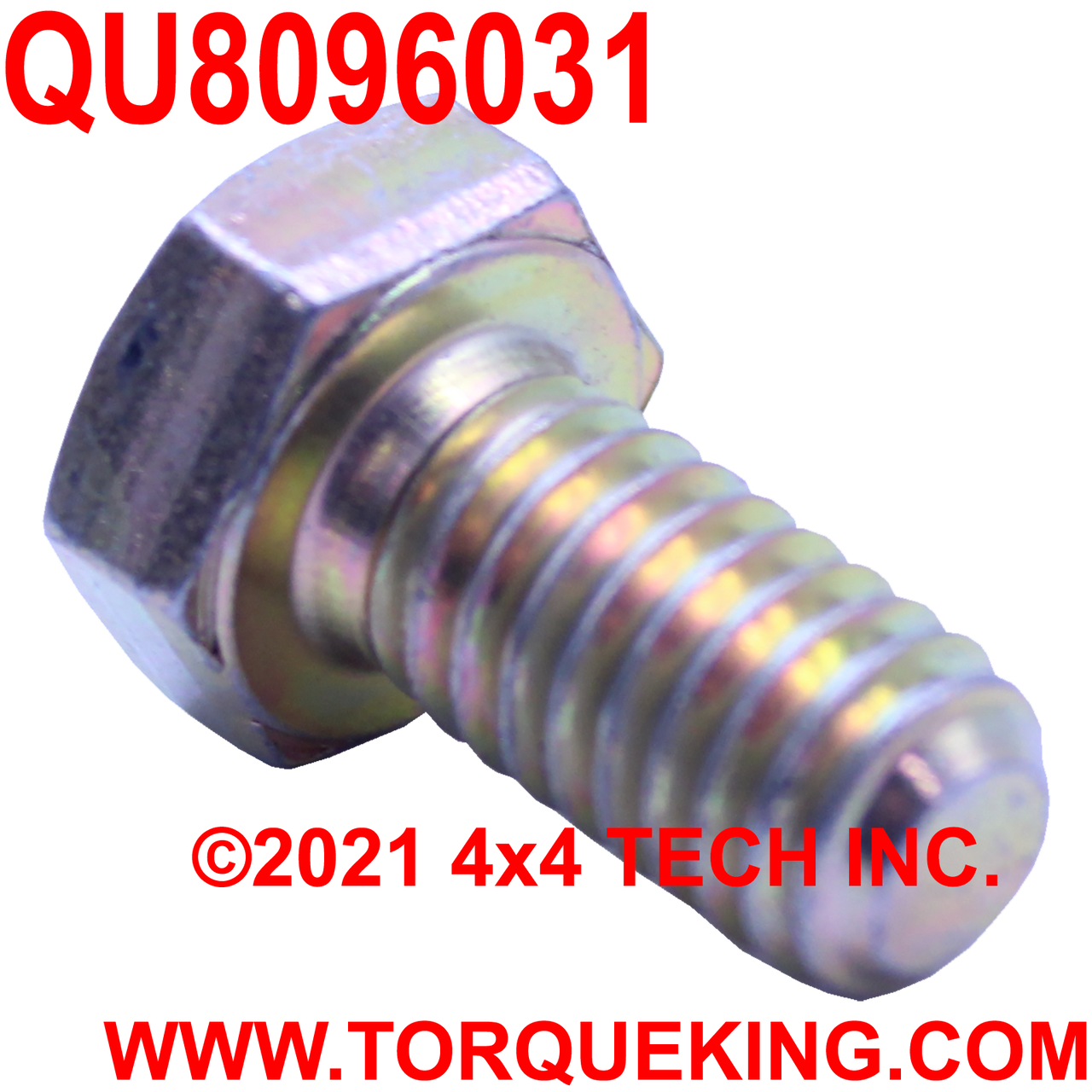 QU8096031 5/16-18 x 5/8 UNC Grade 8 Coarse Thread Hex Head Bolt Torque King 4x4