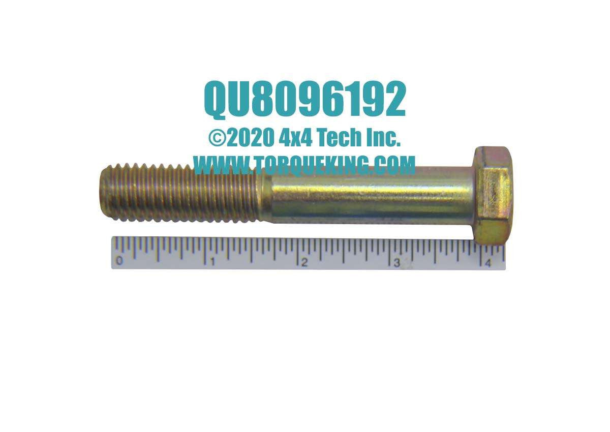 QU8096192 5/8-11 x 4 UNC Grade 8 Coarse Thread Hex Head Bolt Torque King 4x4