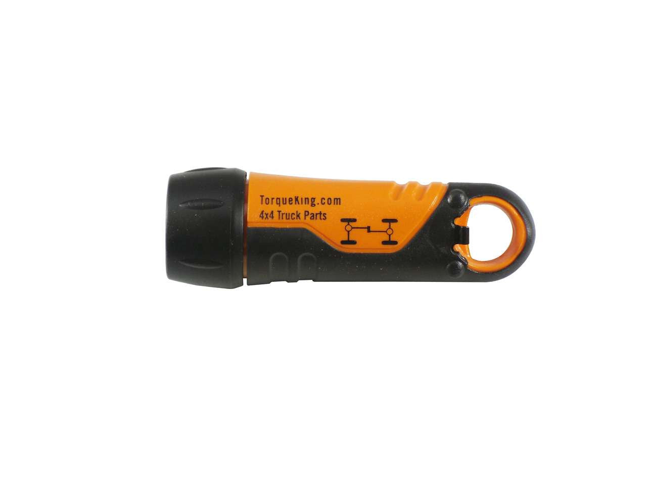 QU90019O Orange 3.9" Long, USA Made Waterproof LED Flashlight Torque King 4x4