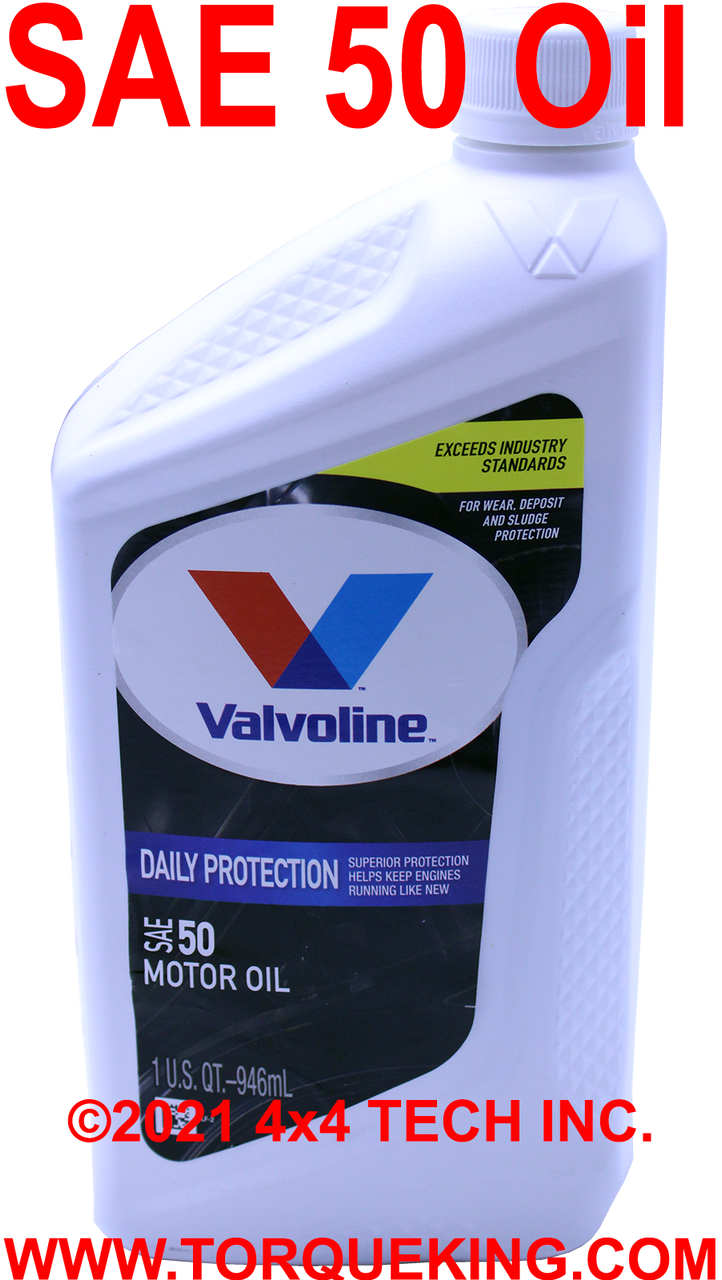 Valvoline SAE 50 Engine and Manual Transmission Oil Torque King 4x4
