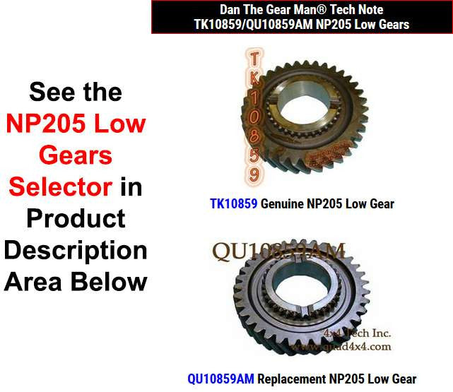 TK10859/QU10859AM NP205 Low Gears Selector Torque King 4x4