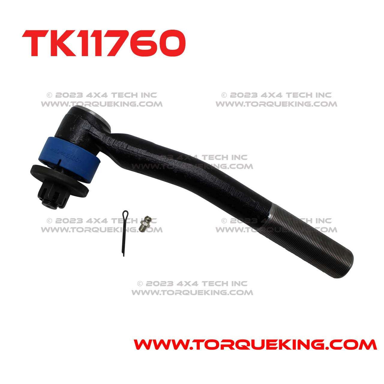 TK11760 Drag Link End with 1" Thread for 1998-1999 Dodge Dana 60 CAD Torque King 4x4