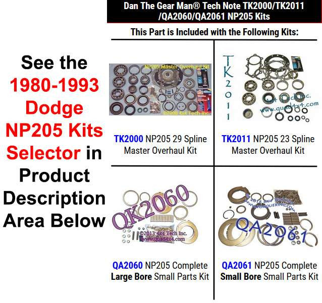 TK2000 TK2011 QA2060 QA2061 NP205 Kits Selector Torque King 4x4