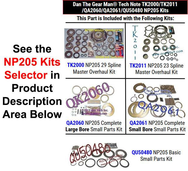 TK2000 TK2011 QA2060 QA2061 QU50480 NP205 Kits Selector Torque King 4x4