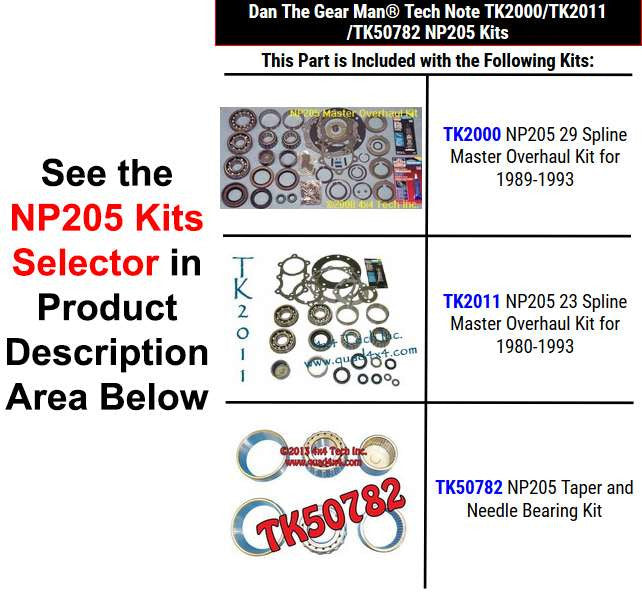 TK2000 TK2011 TK50782 NP205 Kits Selector Torque King 4x4