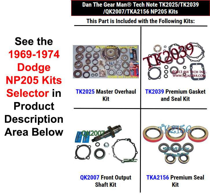TK2025 TK2039 QK2007 TKA2156 NP205 Kits Selector Torque King 4x4