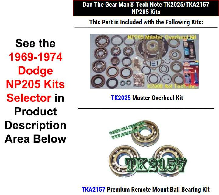 TK2025 TKA2157 NP205 Kits Selector Torque King 4x4