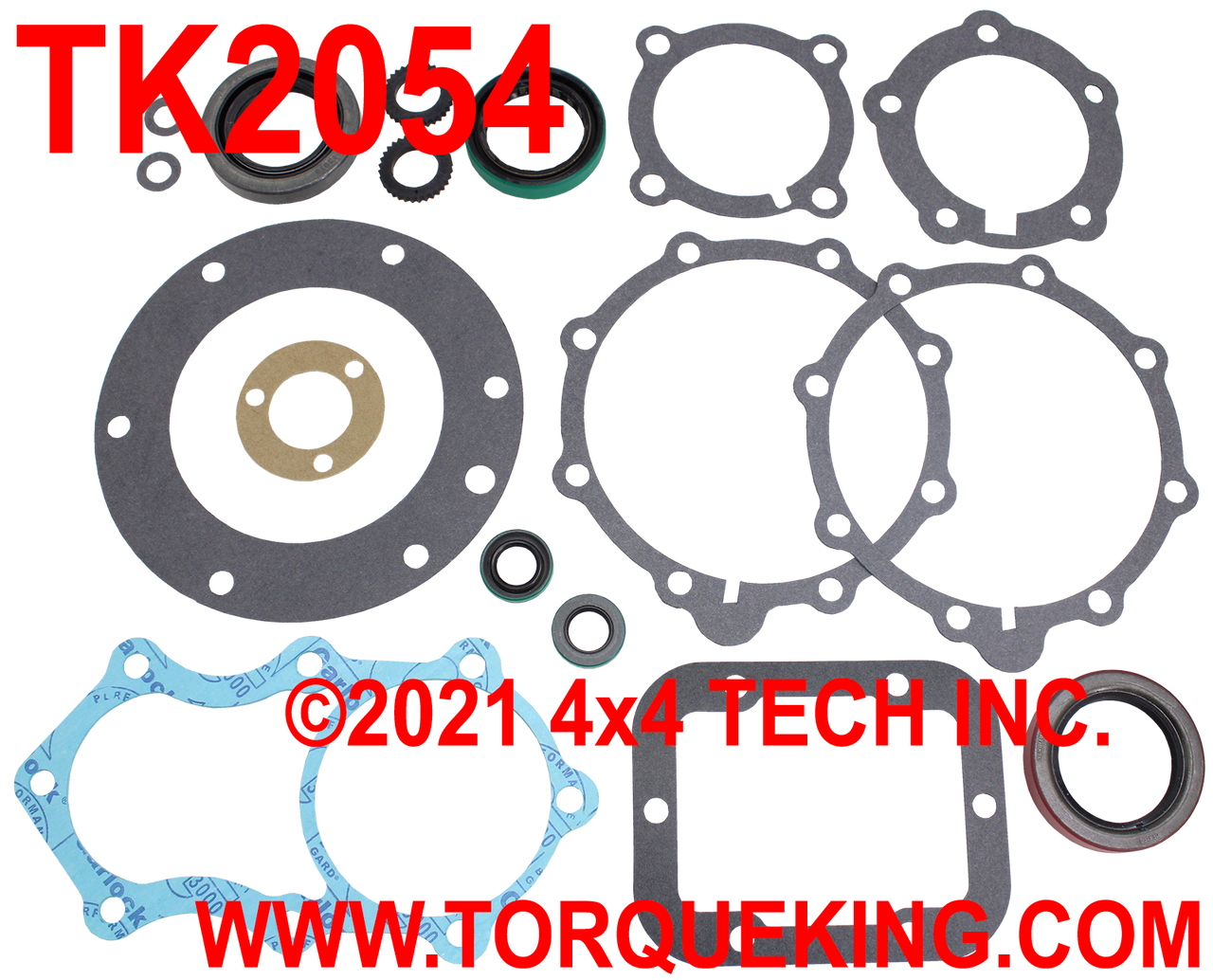 TK2054 Premium Dodge 29 Spline NP205 Transfer Case Gasket & Seal Kit Torque King 4x4
