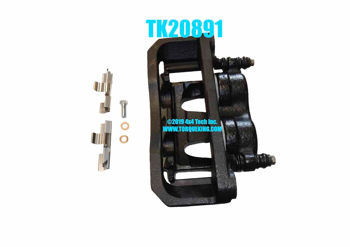 TK20891 Premium Semi-Loaded Right Front Brake Caliper 1995-97 F250, 350 Torque King 4x4