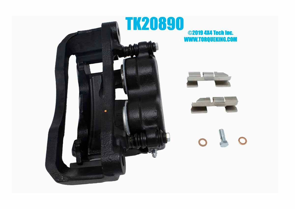 TK20895 Semi-Loaded Left Front Brake Caliper 1995-1997 Ford F250, F350 Torque King 4x4