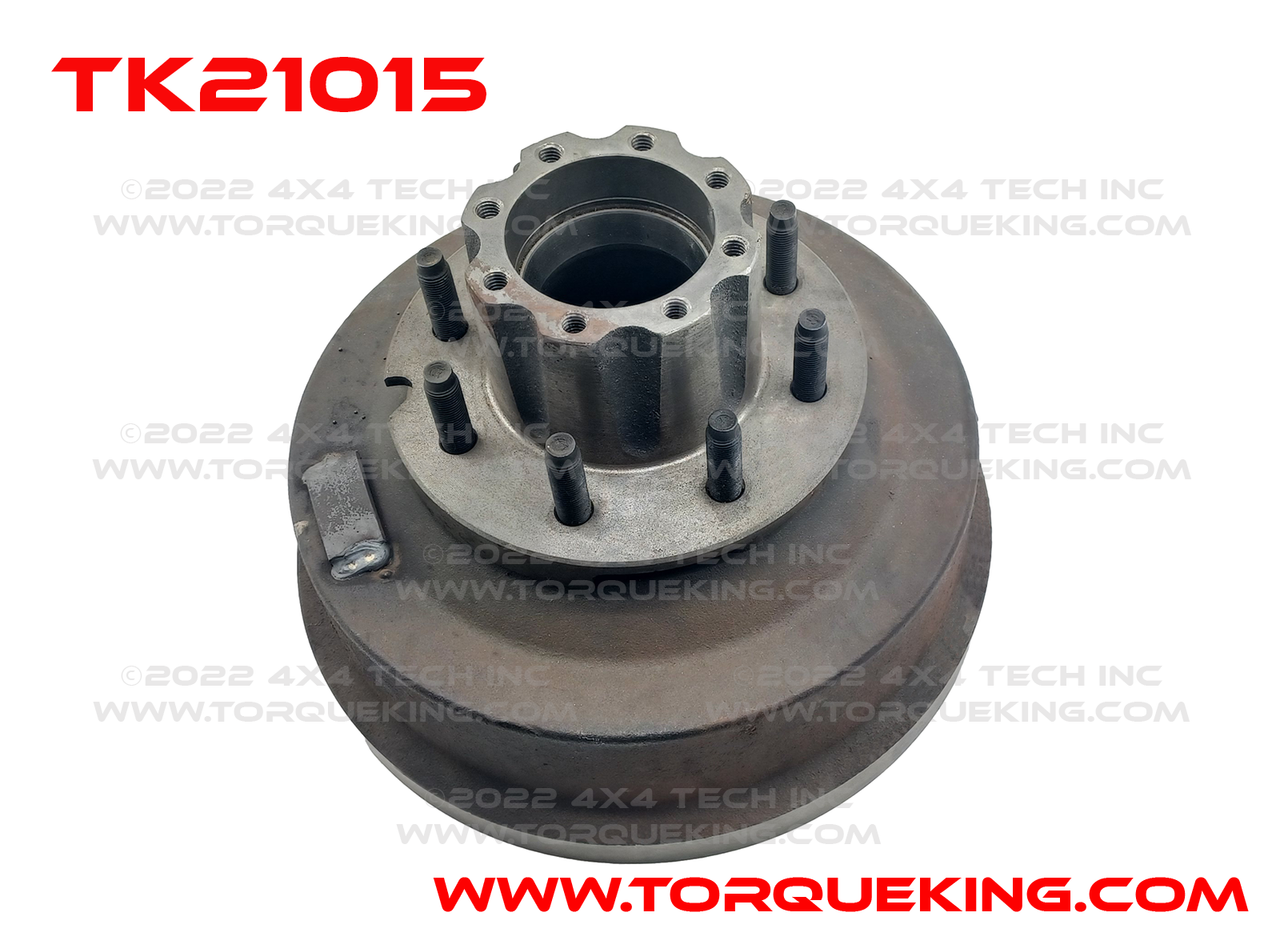 TK21015 Right Rear Hub & Drum Assembly for 1984-1985 F250, F350 Dana 60, 70 SRW Torque King 4x4