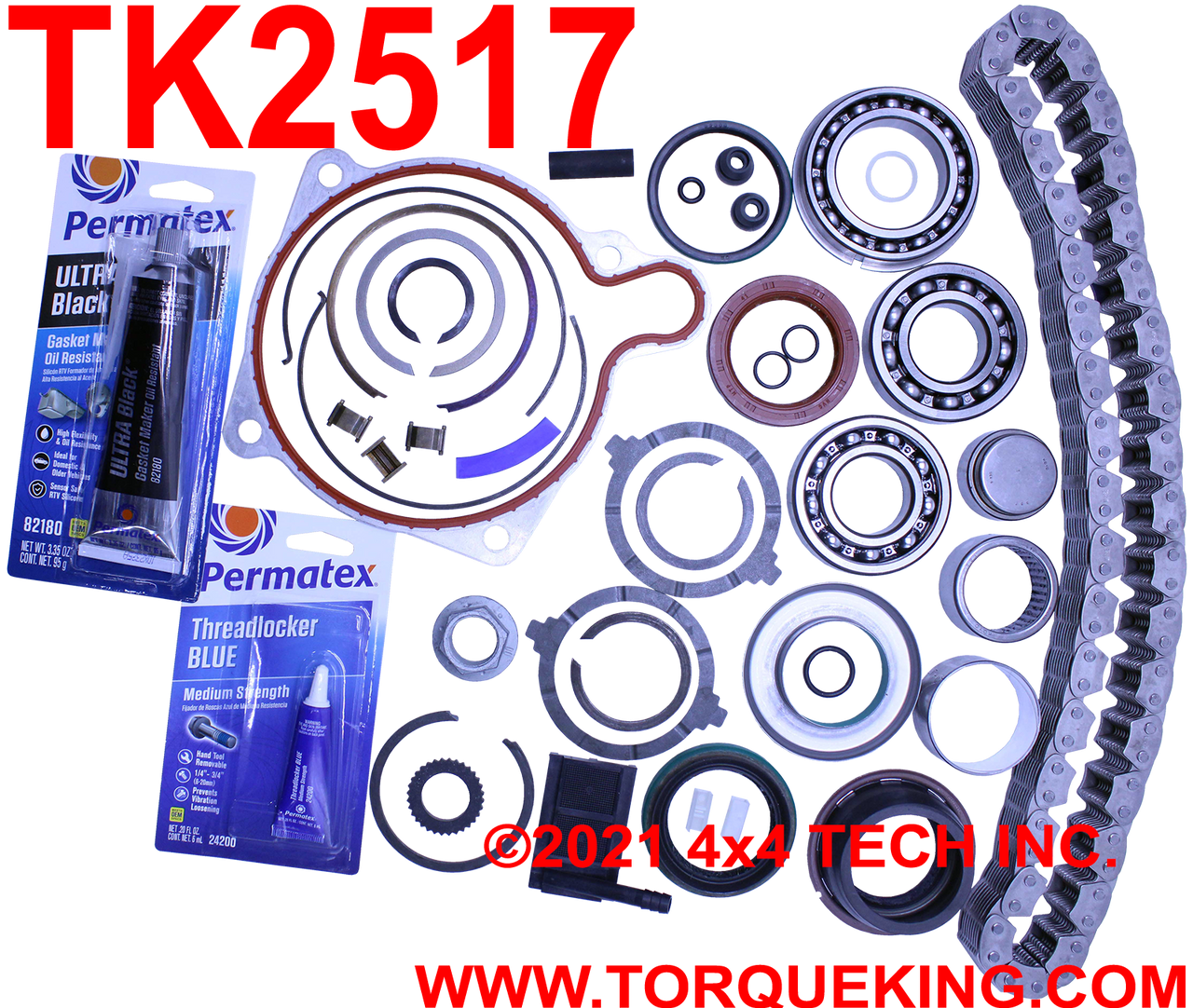 TK2517 Master Overhaul Kit 1998-1999.5 Ram NP241DLD Transfer Case Torque King 4x4