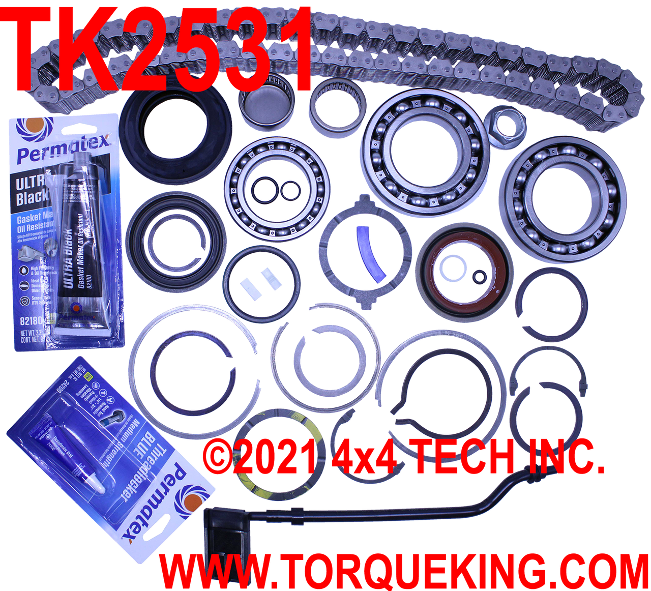 TK2531 NV273F Transfer Case Master Overhaul Kit 2011-2016 w/Slip Yoke Torque King 4x4