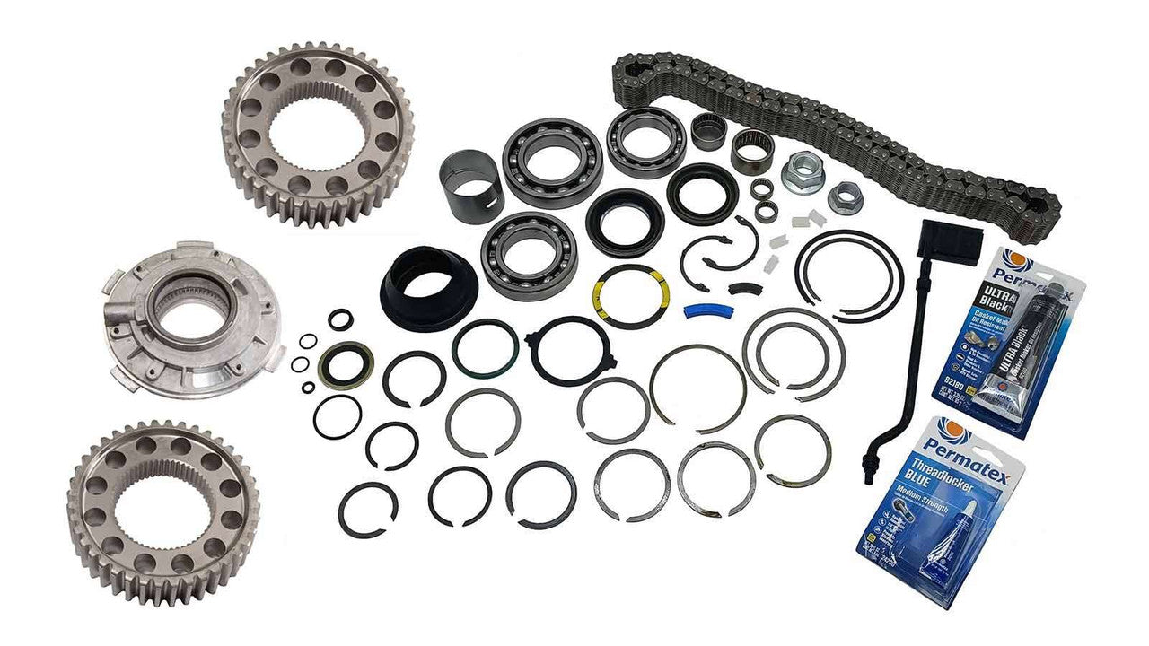 TK2535 Complete Master Rebuild Kit w/ Sprockets & Oil Pump for 2003-2012 NV271D with Slip Yoke Output Torque King 4x4