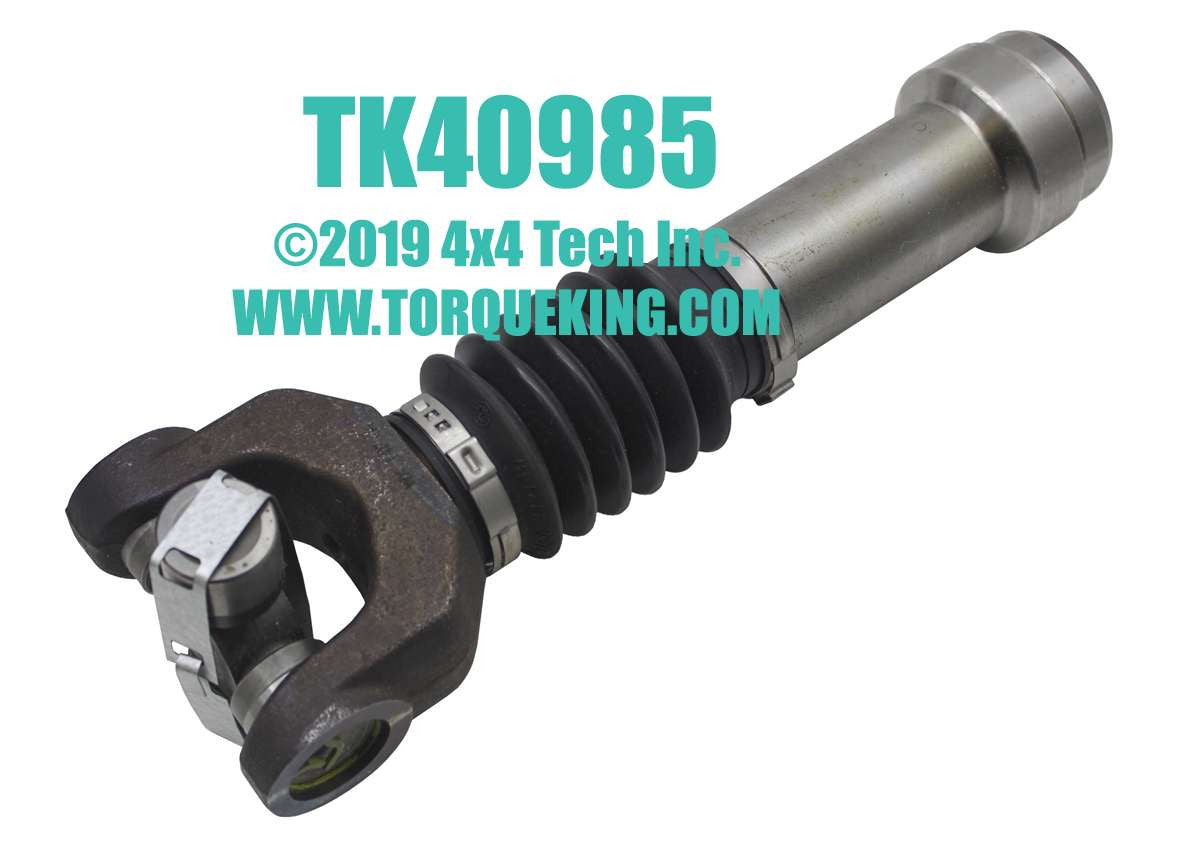 TK40985 Front Driveshaft Slip Joint Assembly with Boot and U-Joint