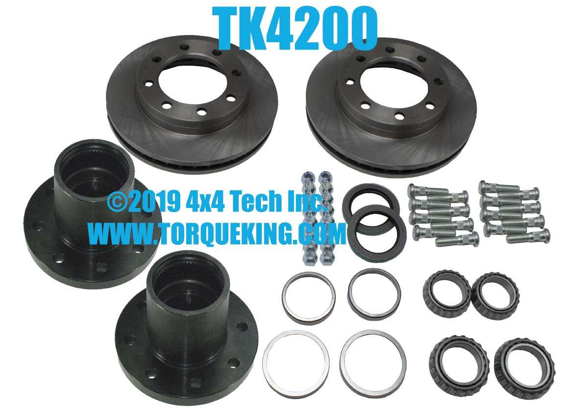 TK4200 DRW to SRW Hub Conversion Kit for Dodge Dana 60 or 61 Torque King 4x4