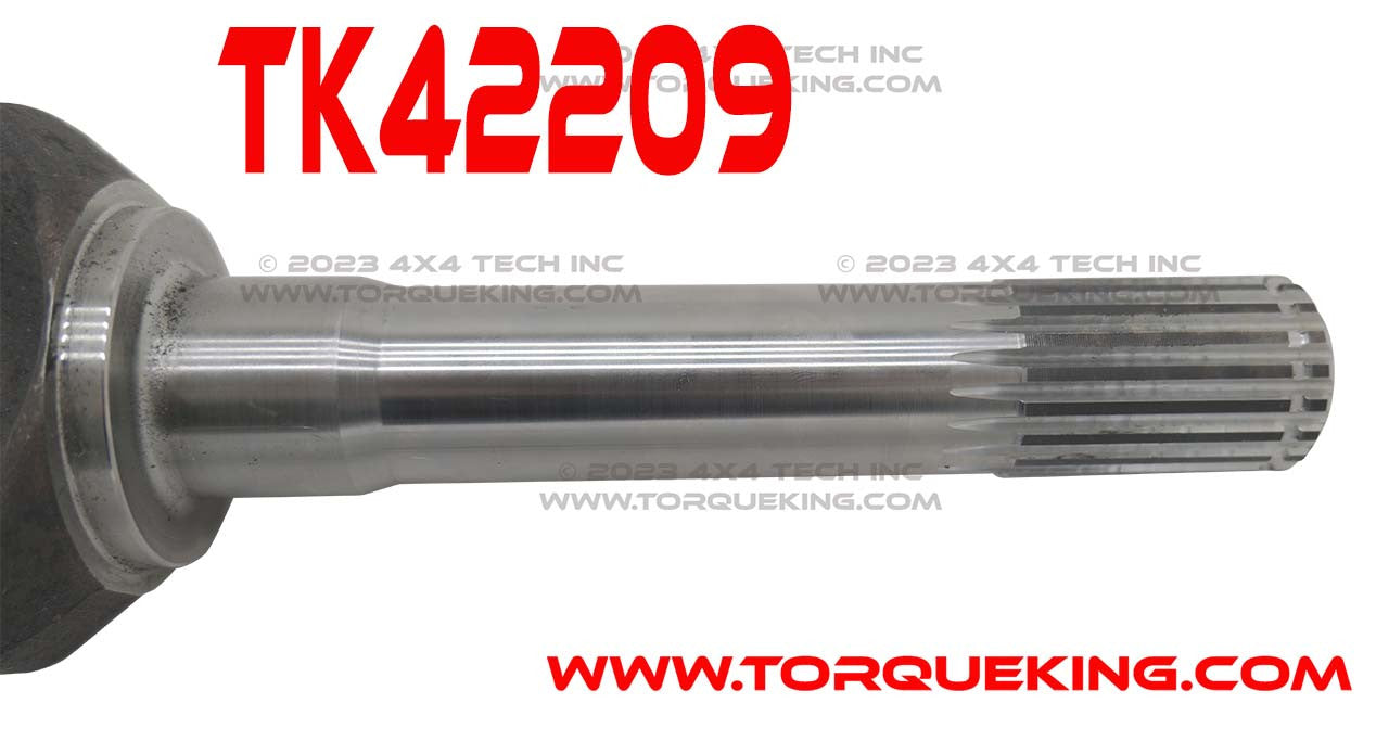 TK42209 Chromoly 1350 Series Outer Axle Shaft 1972-1974 Dodge W200, 1974-1975 IHC Torque King 4x4